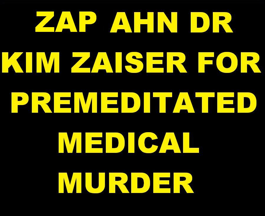 ZAP ZAISER WITH MURDER ONE...TERROR BY INTUBATION...ZAP AHN DOCTOR